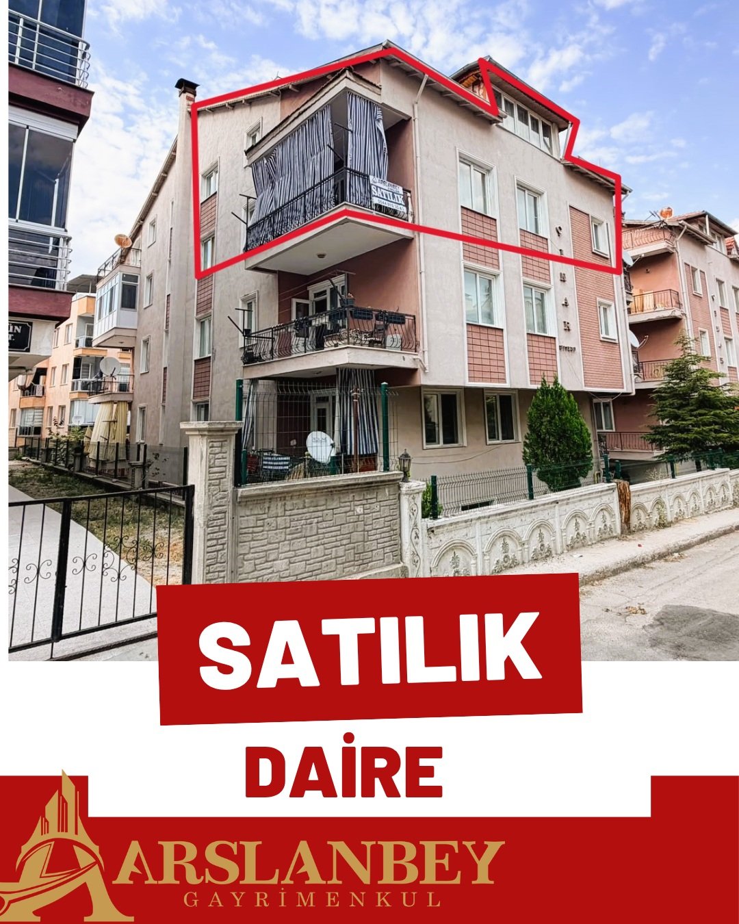 Burdur Armağan İlci Mahallesi’nde tek tapuda çift daire